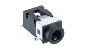 DC Power Connector, 3 x 7mm, Right Angle